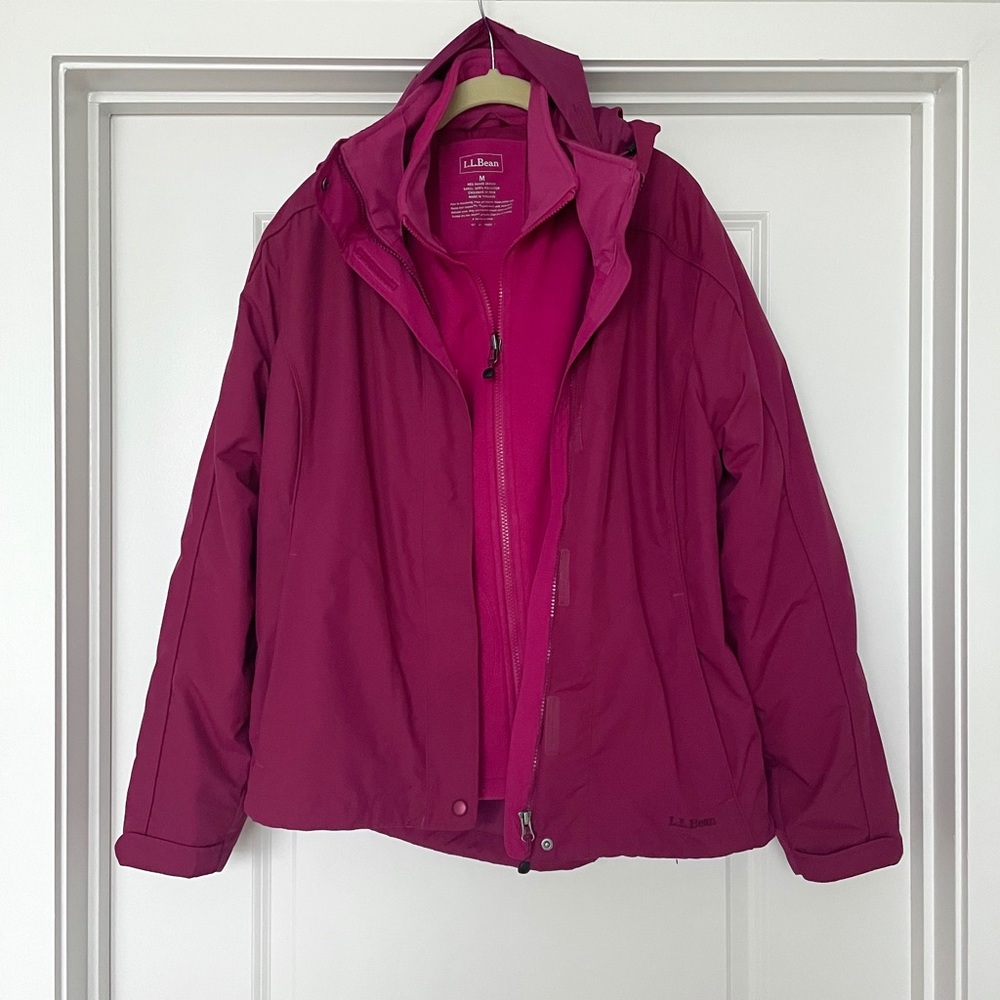 L.L. Bean 2-in-1 Winter Coat Jacket Fleece